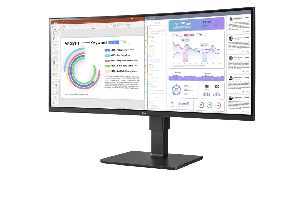 LG 34BQ77QB-B - 86.4 cm (34&quot;) - 3440 x 1440 pixels UltraWide QHD LED Monitor