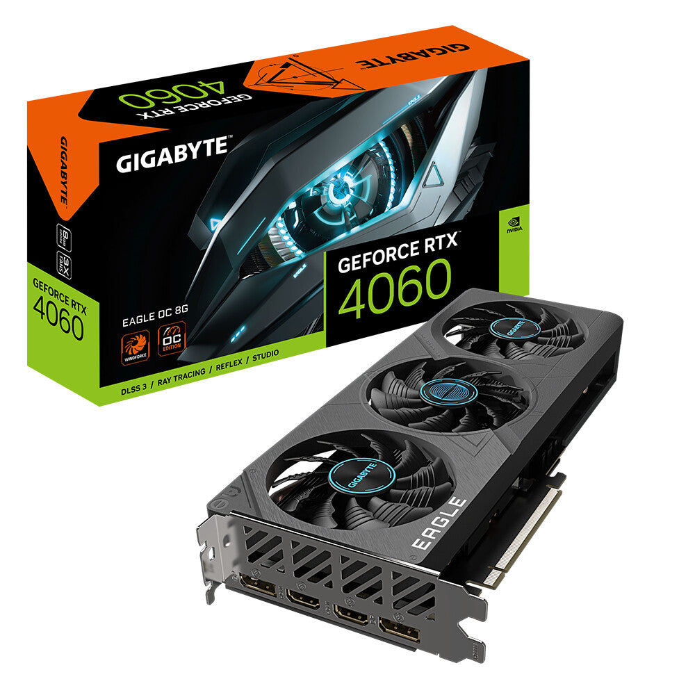 Gigabyte EAGLE OC 8G - NVIDIA 8 GB GDDR6 GeForce RTX 4060 graphics card