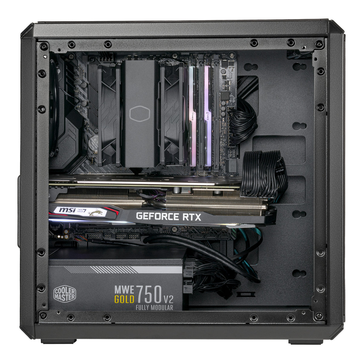 Cooler Master Q300L V2 - MicroATX Mini Tower Case in Black / Transparent