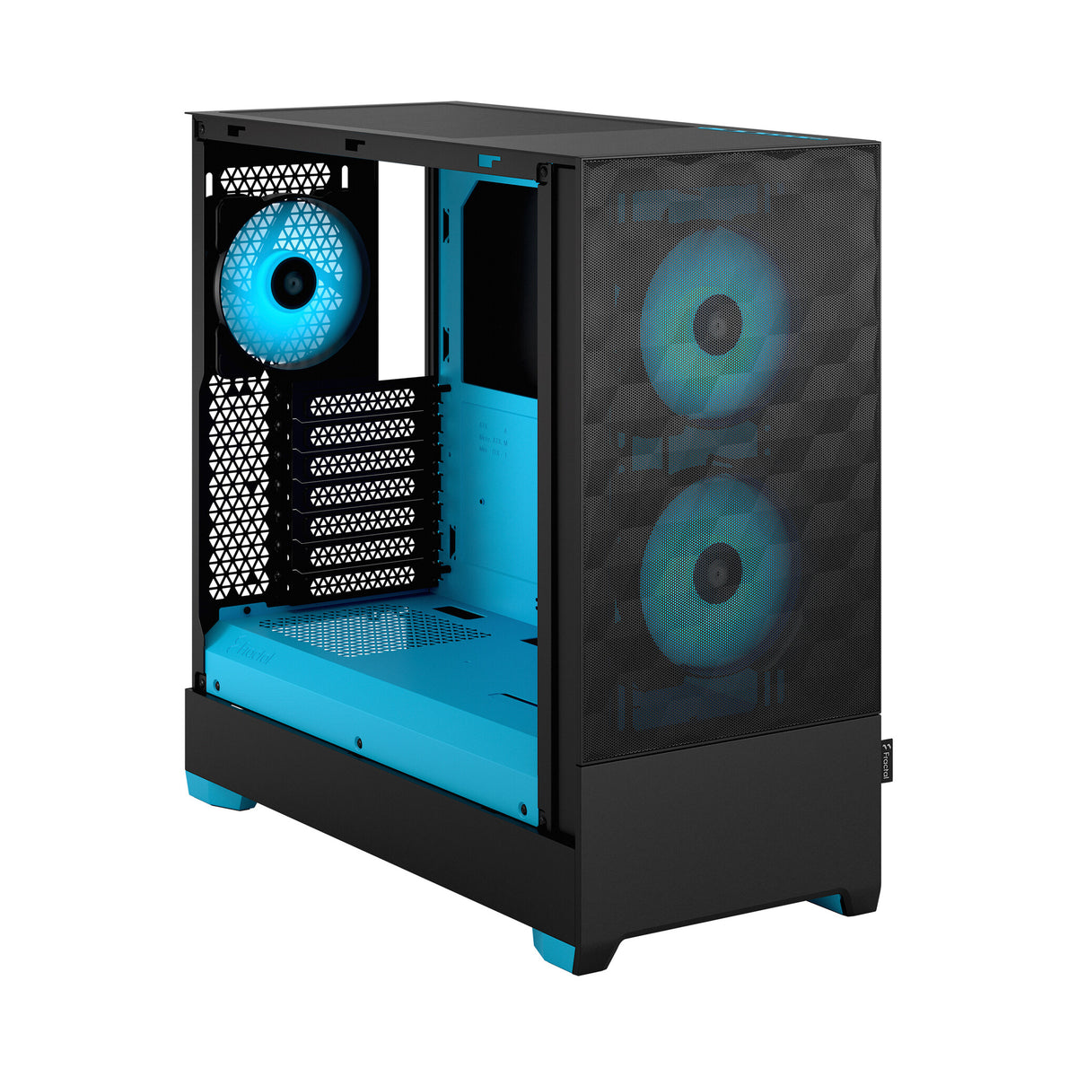 Fractal Design Pop Air - ATX Mid Tower Case in Black / Cyan