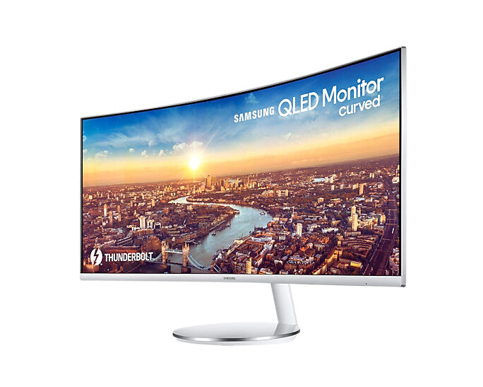 Samsung C34J791WTP computer monitor 86.4 cm (34&quot;) 3440 x 1440 pixels UltraWide Quad HD QLED Silver, White