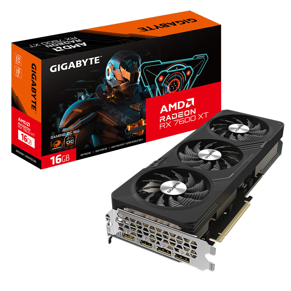 Gigabyte GAMING OC - AMD 16 GB GDDR6 Radeon RX 7600 XT graphics card