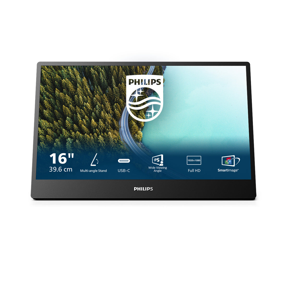 Philips 3000 series 16B1P3302/00 LED display 39.6 cm (15.6&quot;) 1920 x 1080 pixels Full HD Black