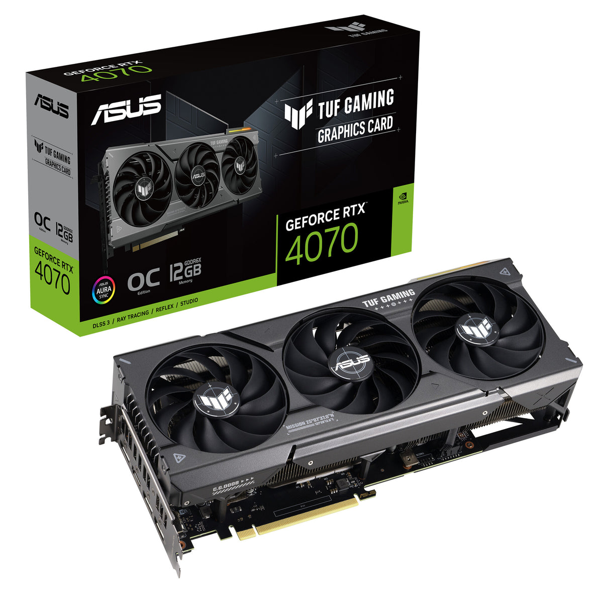 ASUS TUF Gaming - NVIDIA 12 GB GDDR6X GeForce RTX 4070 graphics card