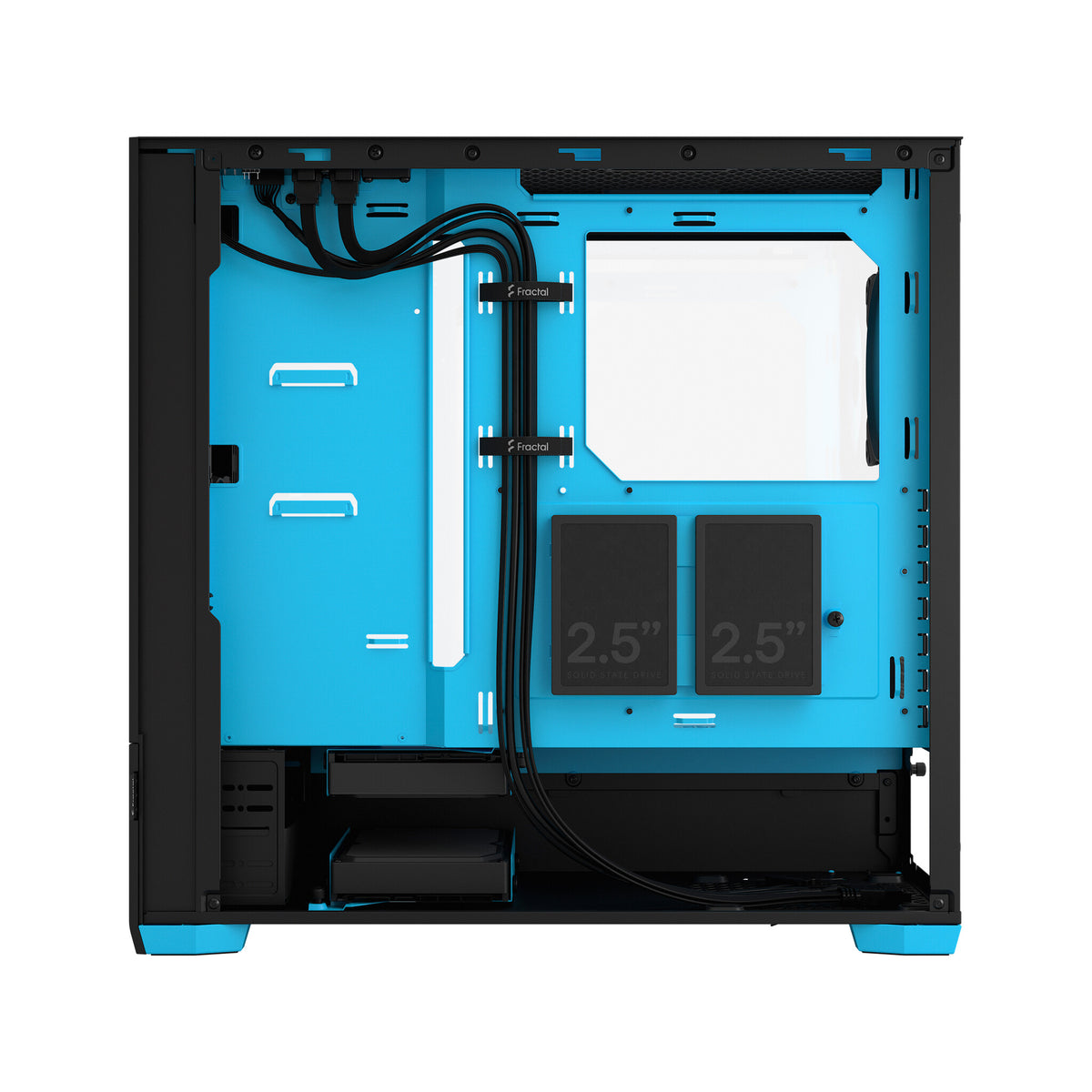 Fractal Design Pop Air - ATX Mid Tower Case in Black / Cyan