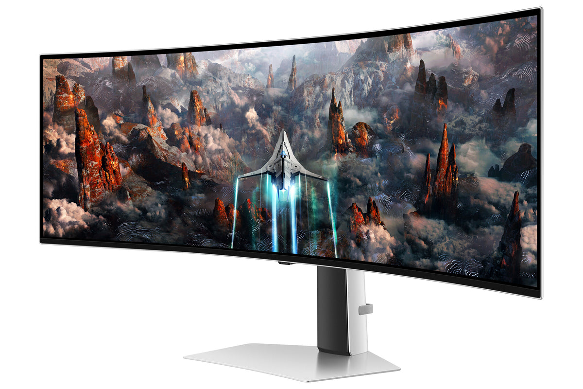 Samsung Odyssey S49CG934SU computer monitor 124.5 cm (49&quot;) 5120 x 1440 pixels DQHD OLED Silver