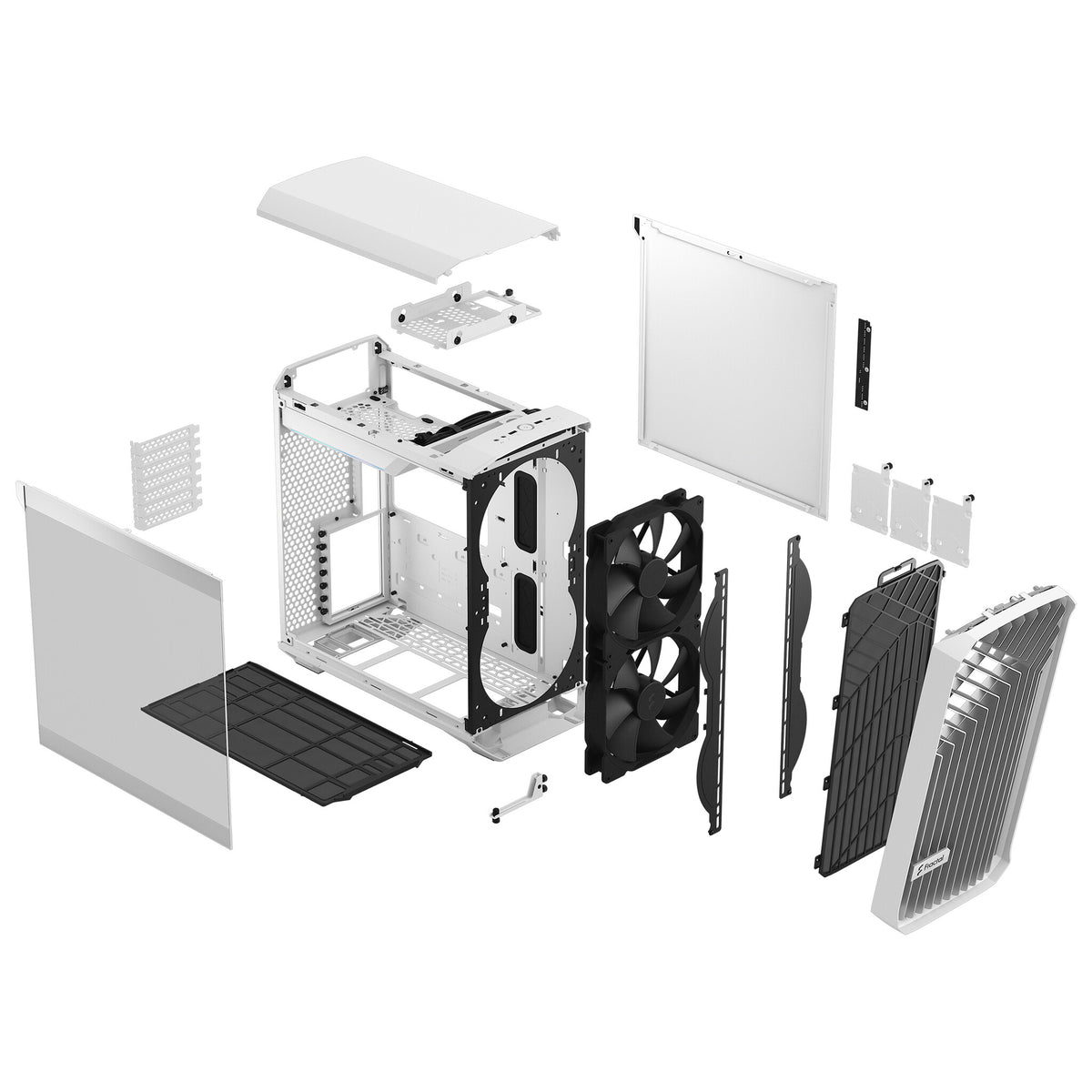 Fractal Design Torrent Compact - ATX Mid Tower Case in White