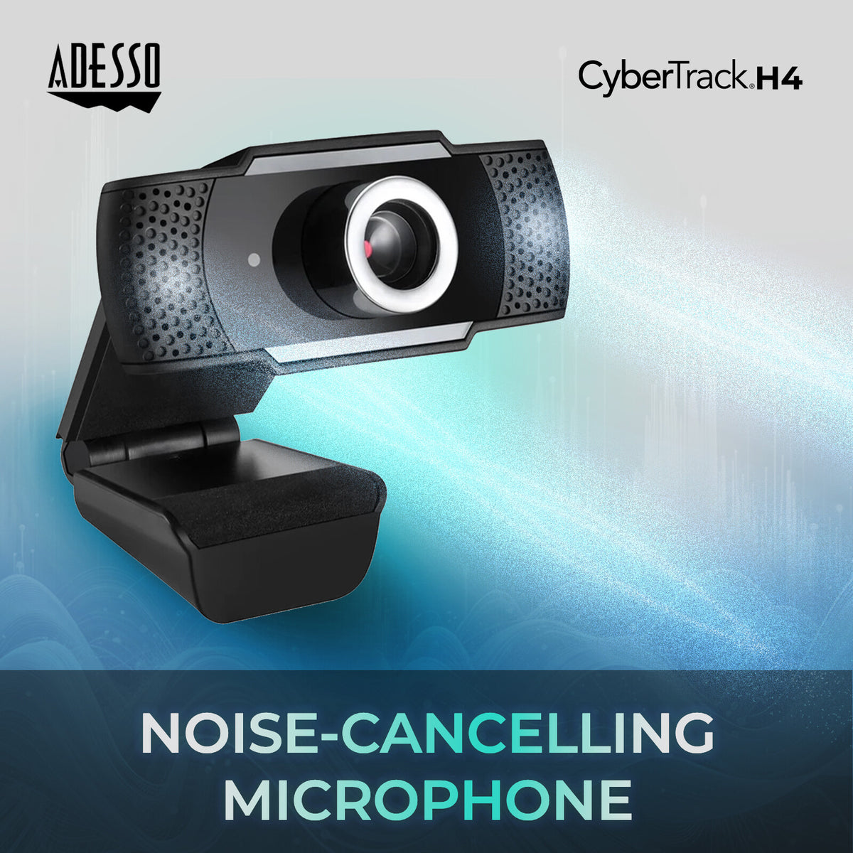 Adesso CyberTrack H4 - 2.1 MP 1920 x 1080p USB 2.0 webcam in Black / Silver