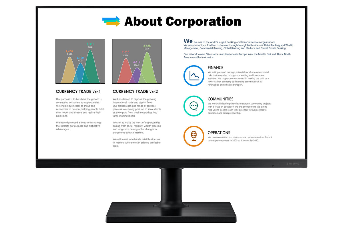 Samsung F24T450FQR computer monitor 61 cm (24&quot;) 1920 x 1080 pixels Full HD Black